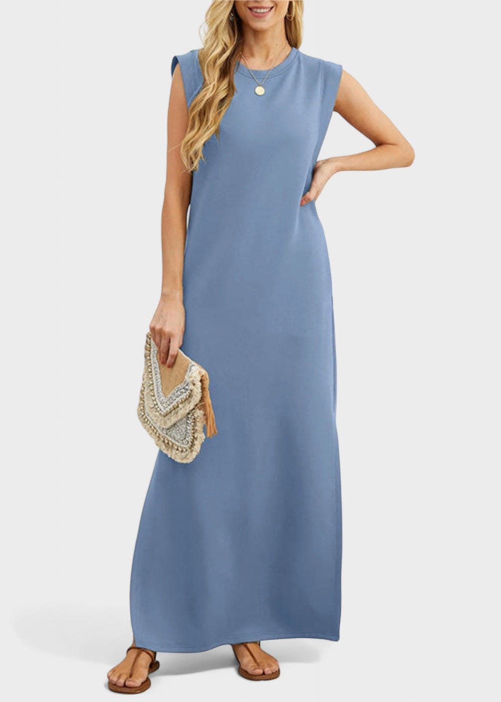 ROWENA™ - Casual Maxi Dress with Pockets