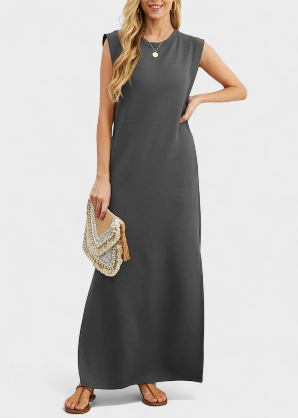 ROWENA™ - Casual Maxi Dress with Pockets
