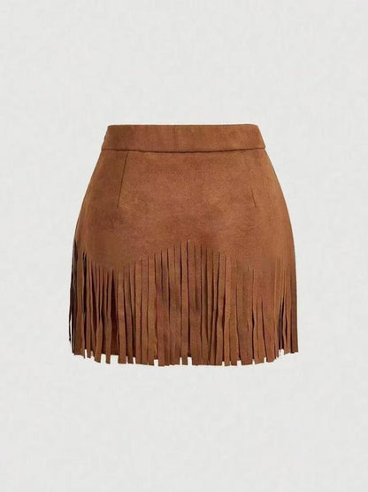RAVELA™ - FRINGE MINI SKIRT