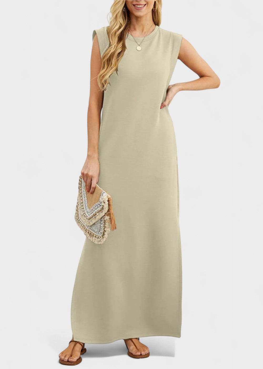 ROWENA™ - Casual Maxi Dress with Pockets