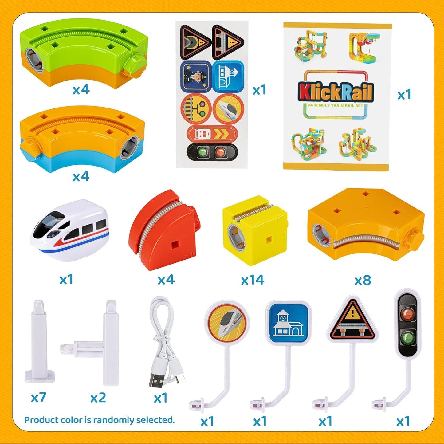 Clickrail - Magnetic Clip Train Set for Kids