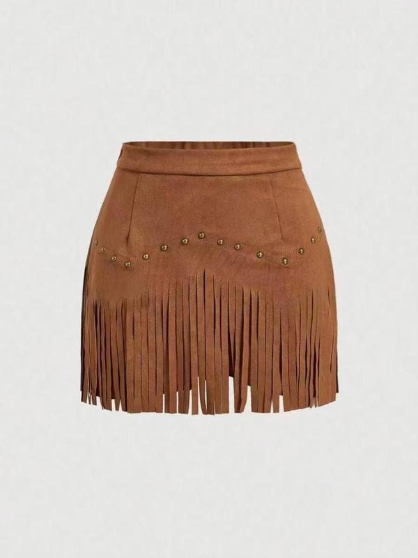 RAVELA™ - FRINGE MINI SKIRT