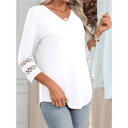 Valenia™ – The Lace Accent Top