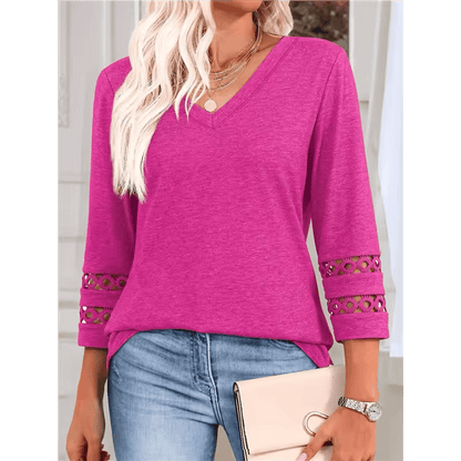 Valenia™ – The Lace Accent Top