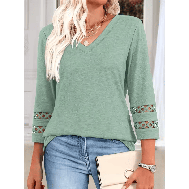Valenia™ – The Lace Accent Top