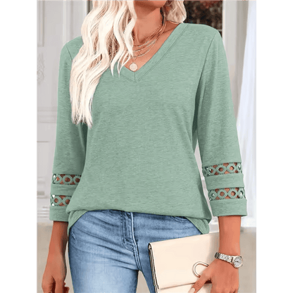 Valenia™ – The Lace Accent Top