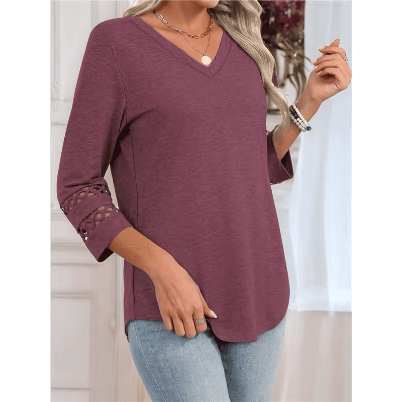 Valenia™ – The Lace Accent Top