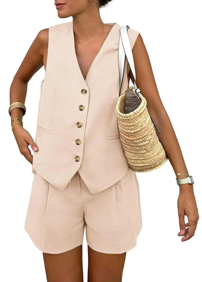 TESSORA™ - LINEN TAILORED SET