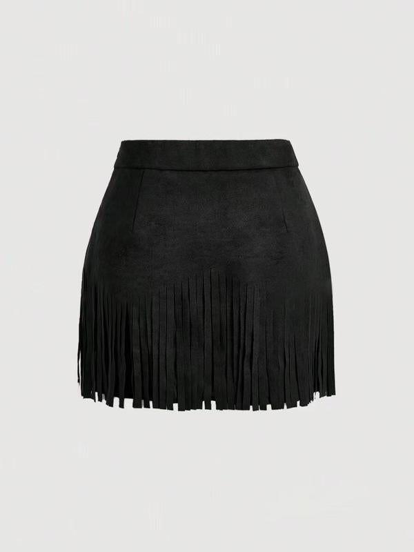RAVELA™ - FRINGE MINI SKIRT