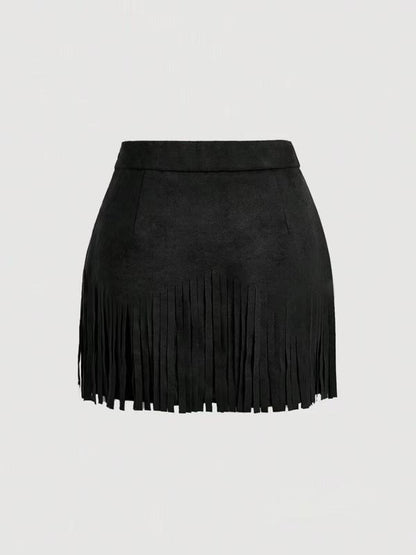RAVELA™ - FRINGE MINI SKIRT
